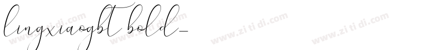 lingxiaogbt bold字体转换